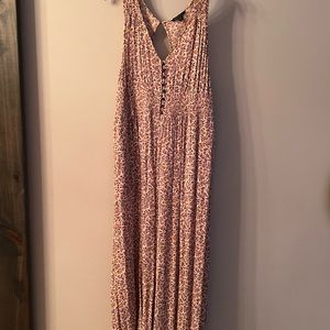 American Eagle floral jumpsuit